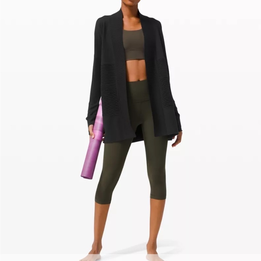 Lululemon Sit in Lotus Wrap Wool Cardigan
